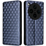 For Oppo Find X8 Pro 5G Wallet Case Rhombus Imprinted Leather Phone Cover