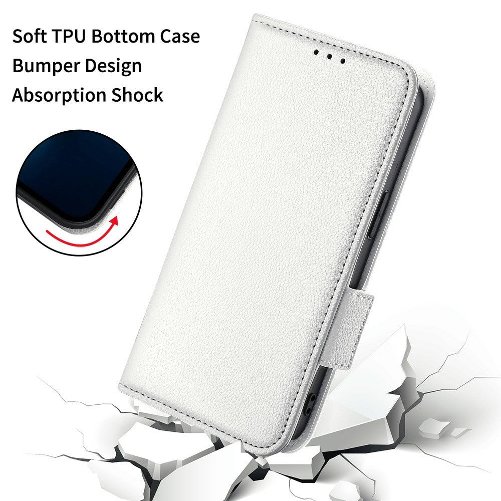 For Honor Magic7 Pro 5G Case with Wrist Strap Litchi Texture PU Leather Wallet Phone Cover