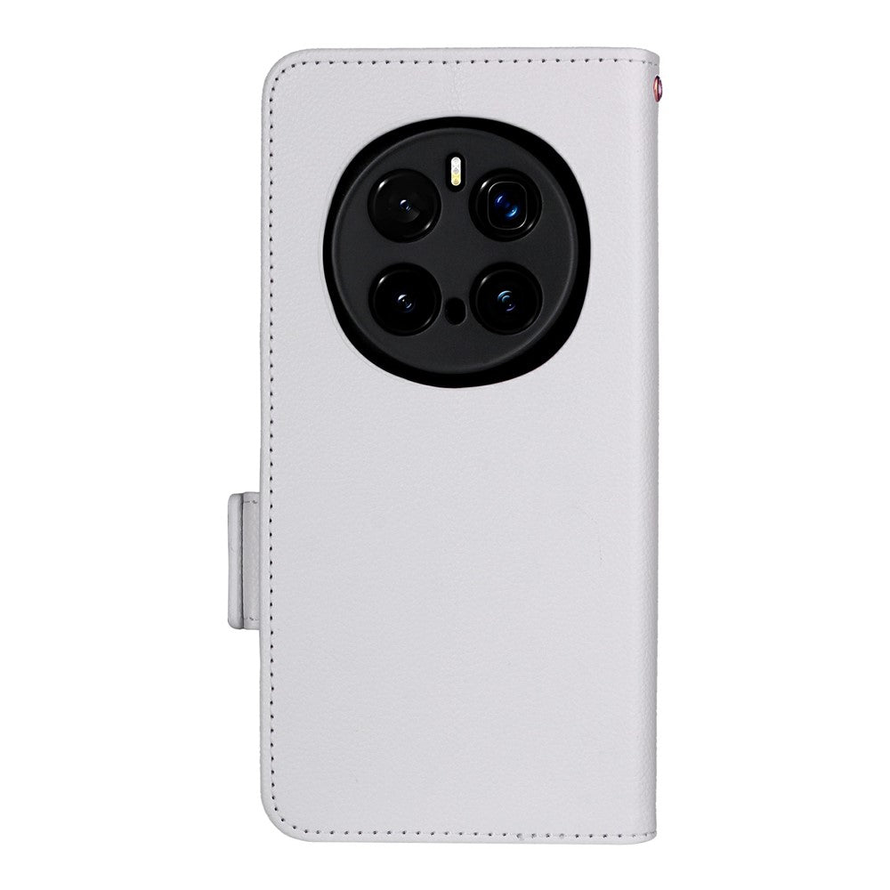 For Honor Magic7 Pro 5G Case with Wrist Strap Litchi Texture PU Leather Wallet Phone Cover