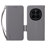 For Honor Magic7 Pro 5G Case with Wrist Strap Litchi Texture PU Leather Wallet Phone Cover