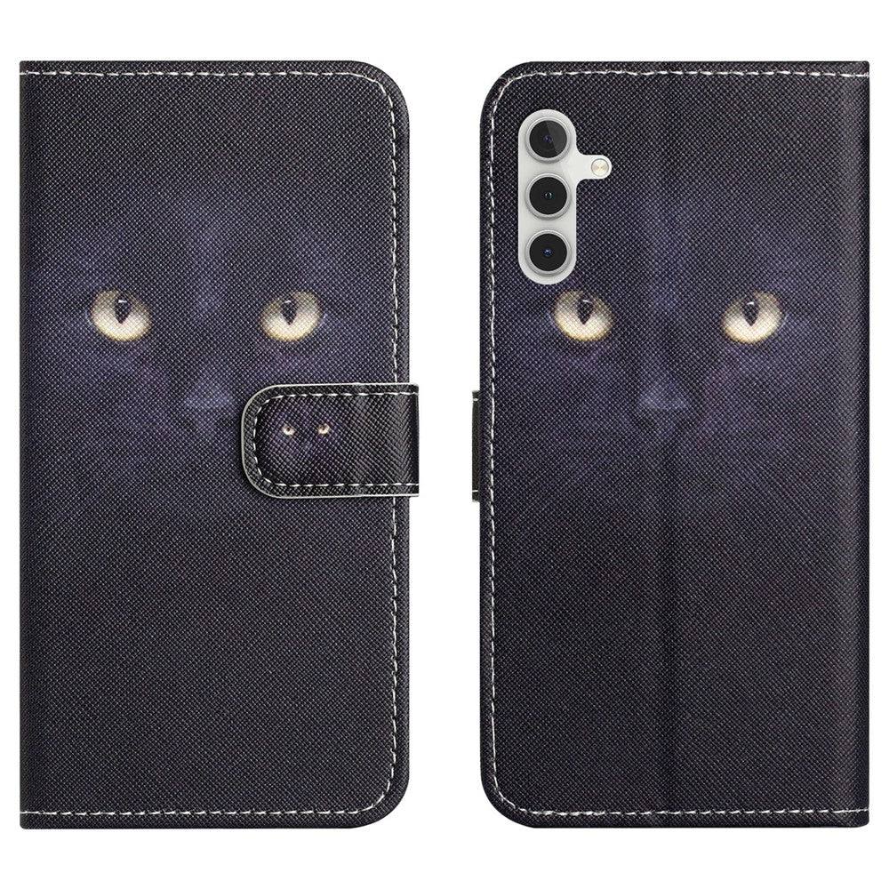 Til Samsung Galaxy A18 5G / A17 5G / A17 4G / A26 5G Etui Mønsterprint PU Læder Pung Telefoncover Kryds Tekstur