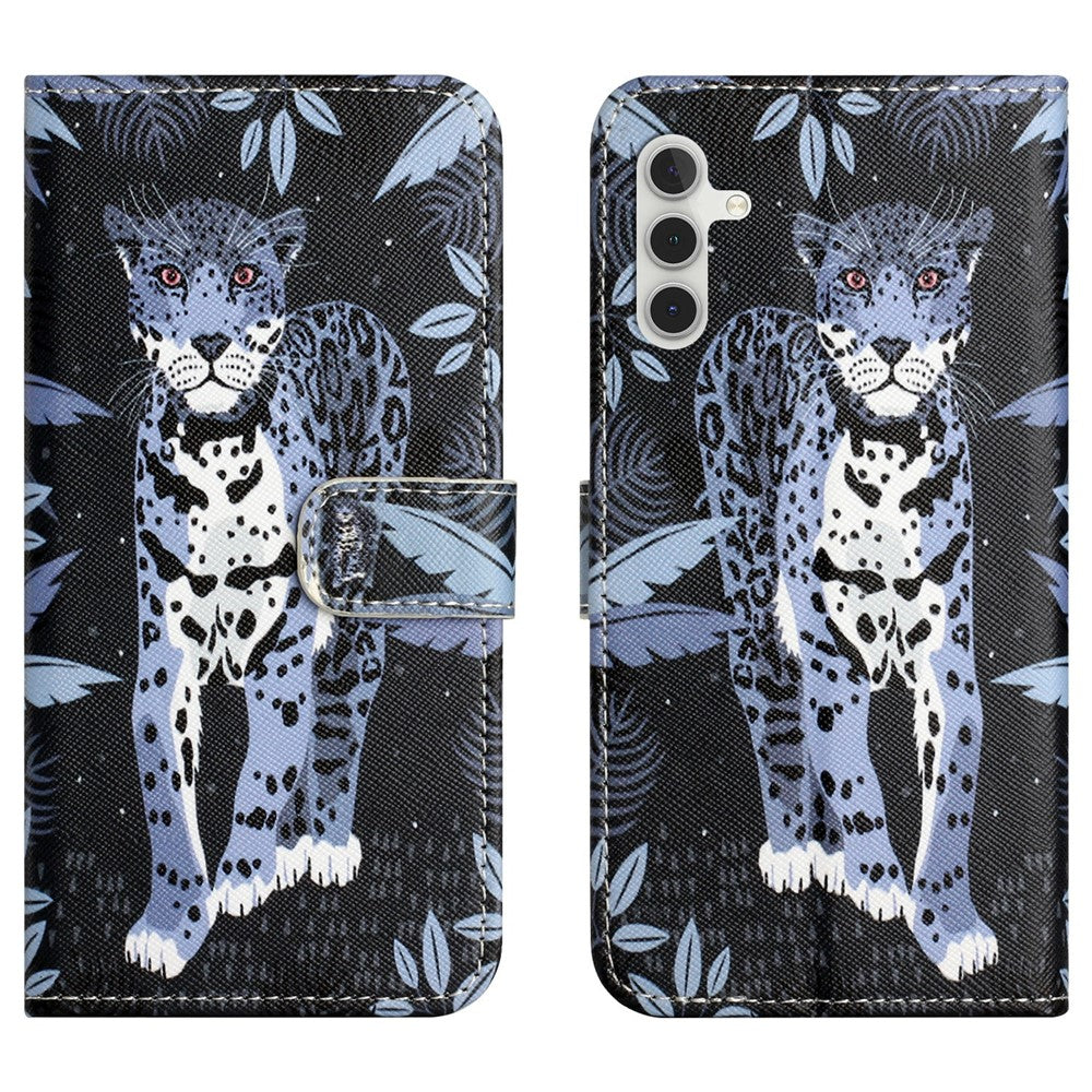 Til Samsung Galaxy A18 5G / A17 5G / A17 4G / A26 5G Etui Mønsterprint PU Læder Pung Telefoncover Kryds Tekstur