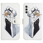Til Samsung Galaxy A18 5G / A17 5G / A17 4G / A26 5G Etui Mønsterprint PU Læder Pung Telefoncover Kryds Tekstur