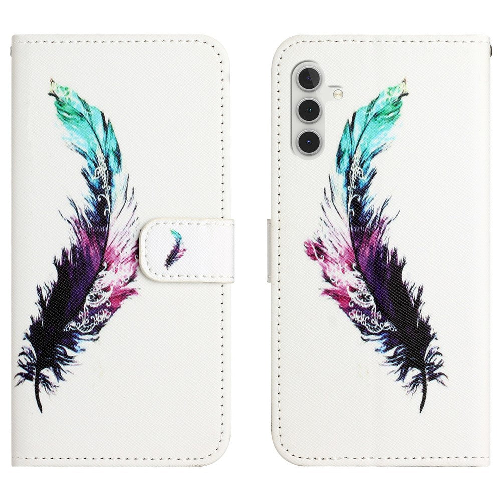 Til Samsung Galaxy A18 5G / A17 5G / A17 4G / A26 5G Etui Mønsterprint PU Læder Pung Telefoncover Kryds Tekstur