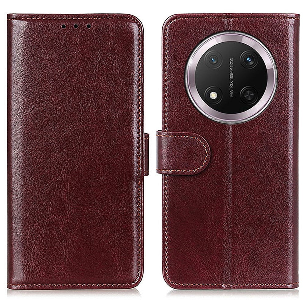 For Honor Magic7 Lite 5G / X9c 5G / X60 Pro 5G Case Crazy Horse Texture PU Leather Phone Stand Cover