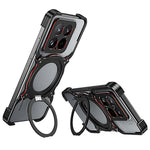 For Xiaomi 15 Kickstand Case Metal Bumper Magnetic Phone Cover