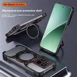 For Xiaomi 15 Kickstand Case Metal Bumper Magnetic Phone Cover