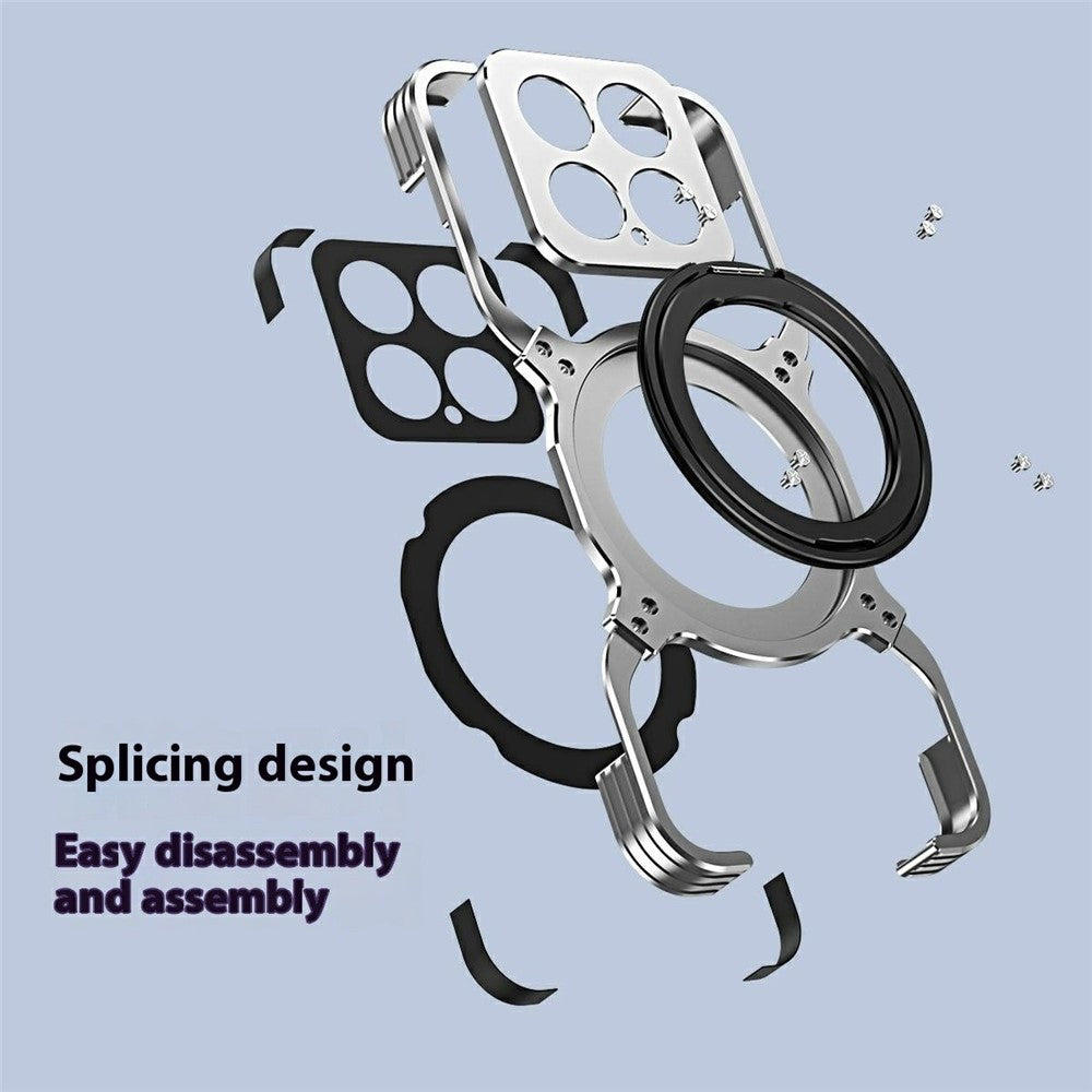 For Xiaomi 15 Kickstand Case Metal Bumper Magnetic Phone Cover