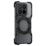 For Xiaomi 15 Pro Kickstand Case Metal Bumper Magnetic Phone Cover
