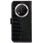 For Honor Magic7 Lite 5G / X9c 5G / X60 Pro 5G Case Crocodile Texture Genuine Cow Leather Phone Wallet Cover