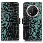 For Honor Magic7 Lite 5G / X9c 5G / X60 Pro 5G Case Crocodile Texture Genuine Cow Leather Phone Wallet Cover