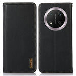KHAZNEH For Honor Magic7 Lite 5G / X9c 5G / X60 Pro 5G Case Genuine Cow Leather Wallet Phone Cover Nappa Texture