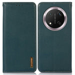 KHAZNEH For Honor Magic7 Lite 5G / X9c 5G / X60 Pro 5G Case Genuine Cow Leather Wallet Phone Cover Nappa Texture