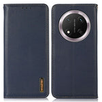 KHAZNEH For Honor Magic7 Lite 5G / X9c 5G / X60 Pro 5G Case Genuine Cow Leather Wallet Phone Cover Nappa Texture
