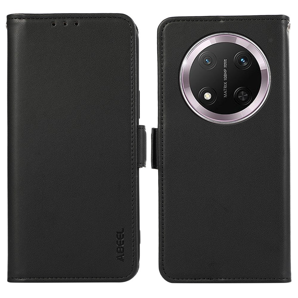 ABEEL For Honor Magic7 Lite 5G / X9c 5G / X60 Pro 5G Case Leather Phone Cover with RFID Blocking Wallet