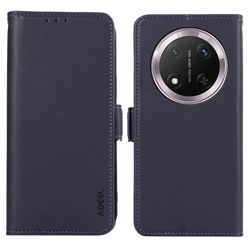 ABEEL For Honor Magic7 Lite 5G / X9c 5G / X60 Pro 5G Case Leather Phone Cover with RFID Blocking Wallet