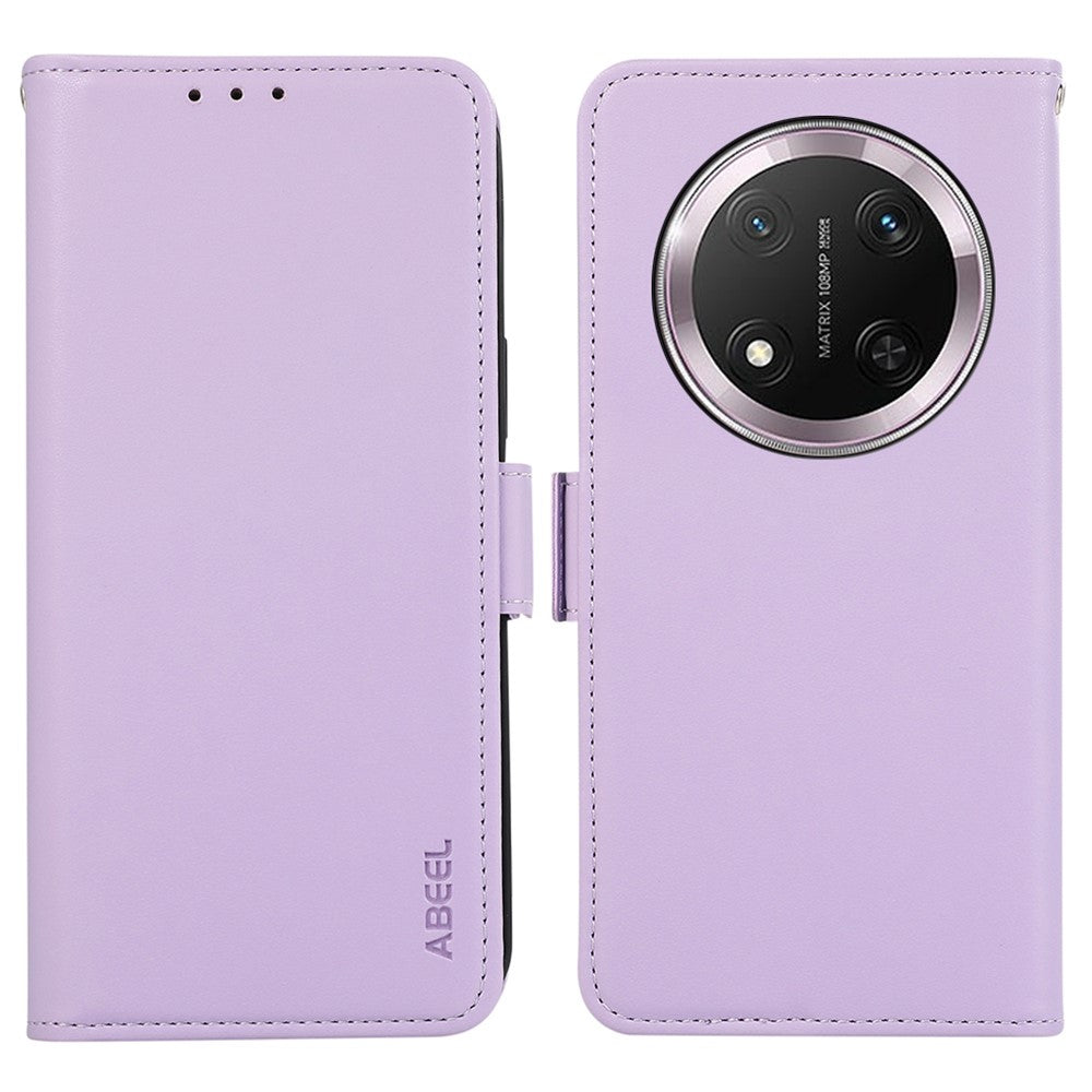 ABEEL For Honor Magic7 Lite 5G / X9c 5G / X60 Pro 5G Case Leather Phone Cover with RFID Blocking Wallet