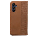 For Samsung Galaxy A26 5G Wallet Phone Case Checkered Pattern Imprint Leather Flip Cover with Wrist Strap