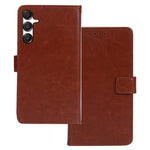IDEWEI Til Samsung Galaxy A26 5G Etui Kortholder Læder Telefoncover Crazy Horse Tekstur