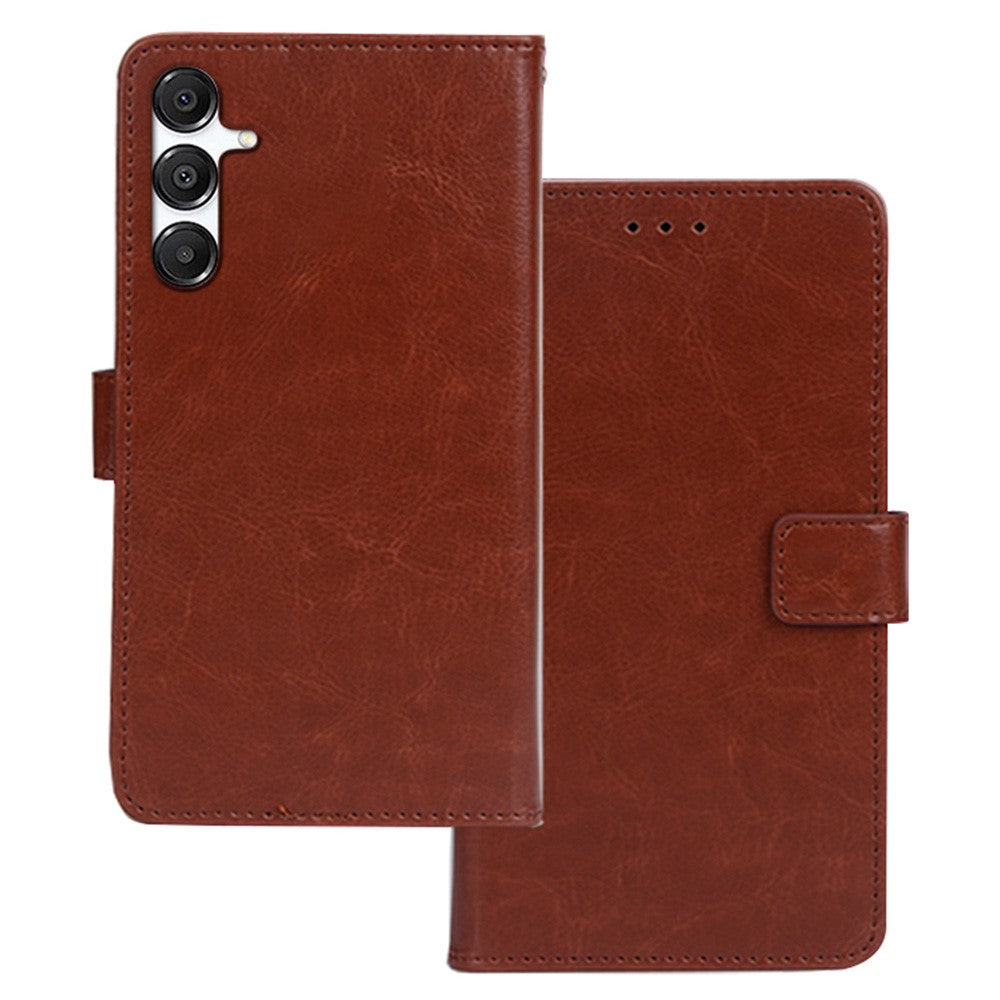 IDEWEI Til Samsung Galaxy A26 5G Etui Kortholder Læder Telefoncover Crazy Horse Tekstur