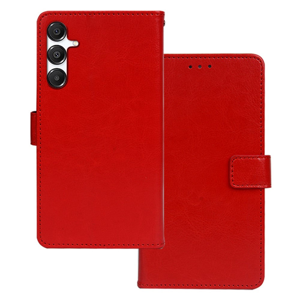 IDEWEI Til Samsung Galaxy A26 5G Etui Kortholder Læder Telefoncover Crazy Horse Tekstur