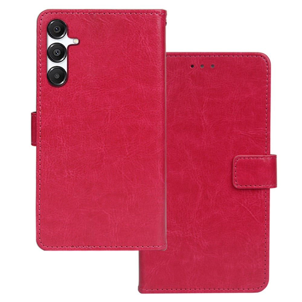 IDEWEI Til Samsung Galaxy A26 5G Etui Kortholder Læder Telefoncover Crazy Horse Tekstur