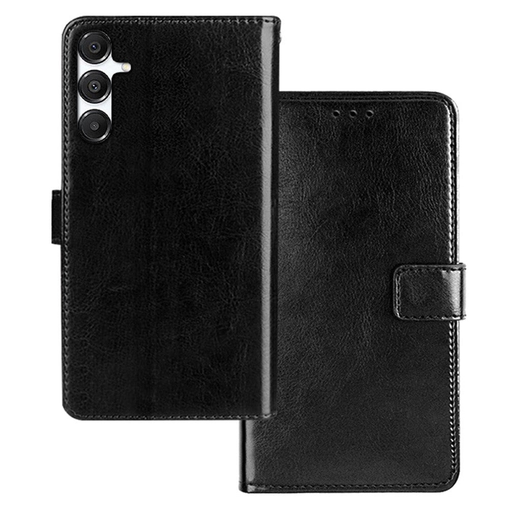 IDEWEI Til Samsung Galaxy A26 5G Etui Kortholder Læder Telefoncover Crazy Horse Tekstur