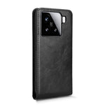 For Xiaomi 15 Pro Case with Card Slot Magnetic Vertical Flip Leather Phone Cover