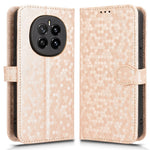 For Honor Magic7 5G Wallet Case Dot Pattern Imprint PU Leather Phone Cover