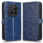 For Honor Magic7 5G Wallet Case Dot Pattern Imprint PU Leather Phone Cover