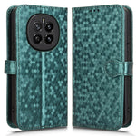 For Honor Magic7 5G Wallet Case Dot Pattern Imprint PU Leather Phone Cover