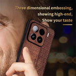 AZNS For Xiaomi 15 Case Protective PU Leather Covered TPU Phone Shell
