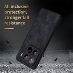 AZNS For Xiaomi 15 Pro Case Protective PU Leather Covered TPU Phone Shell