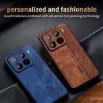 AZNS For Xiaomi 15 Pro Case Protective PU Leather Covered TPU Phone Shell