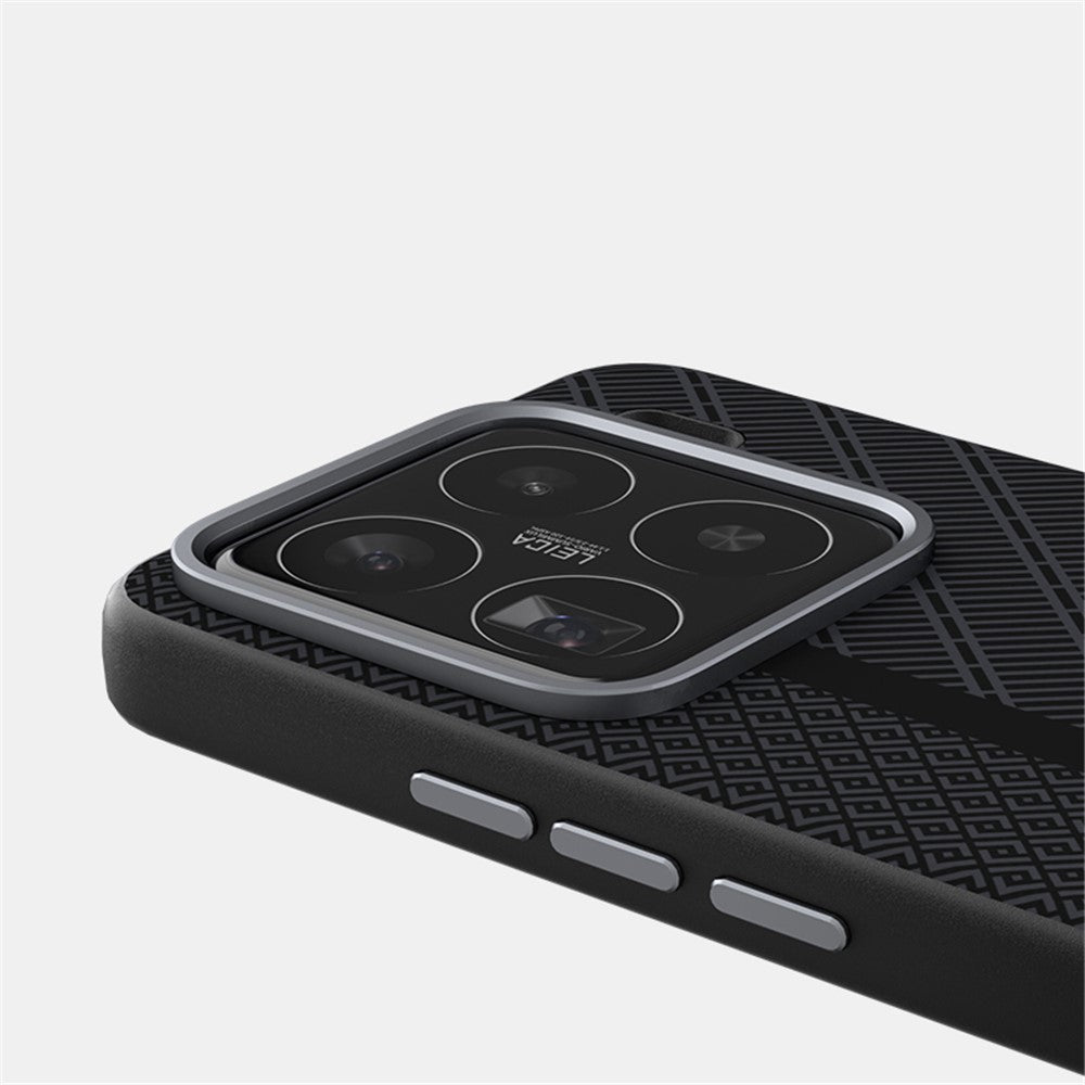 ABEEL For Xiaomi 15 Pro Magnetic Case PC + TPU + Aluminum Alloy + PU Leather Slim Phone Back Cover