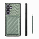 For Samsung Galaxy S25 Case Magnetic Detachable Card Holder Phone Back Cover