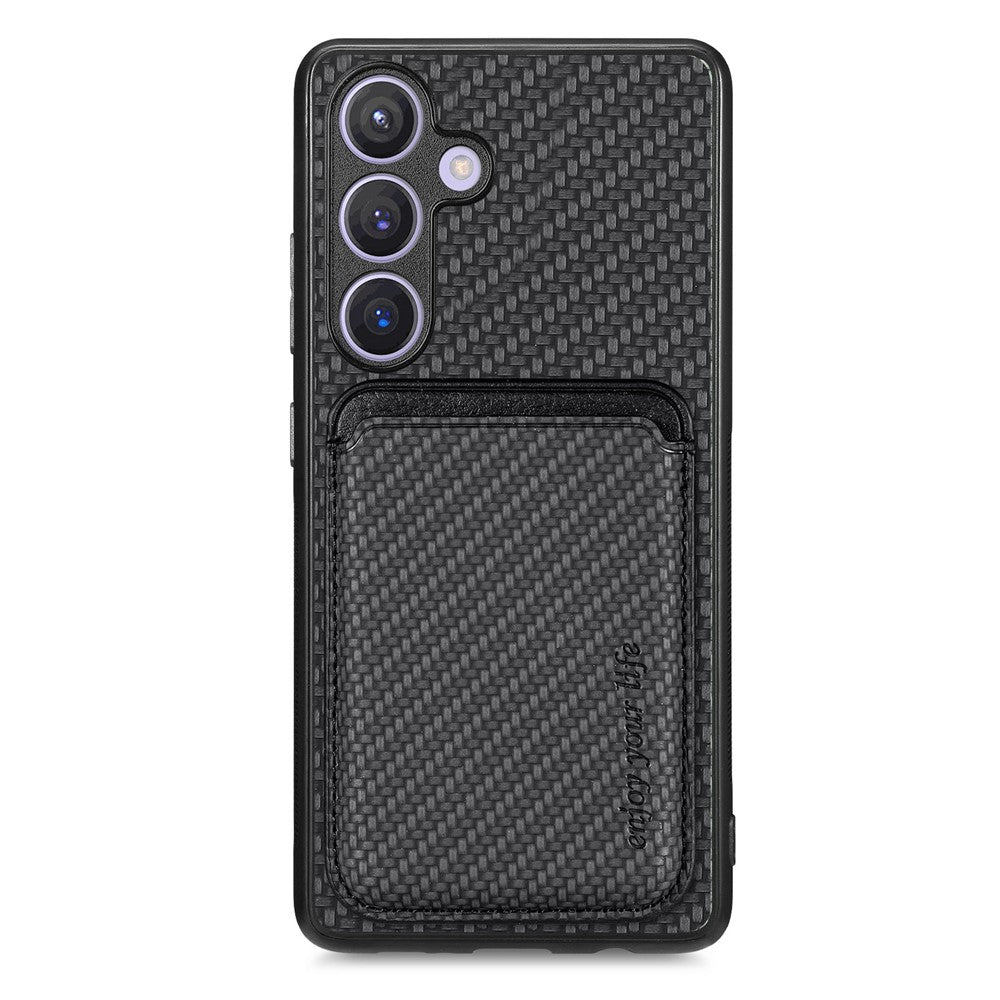 For Samsung Galaxy S25 Case Magnetic Detachable Card Holder Phone Back Cover