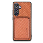 For Samsung Galaxy S25 Case Magnetic Detachable Card Holder Phone Back Cover