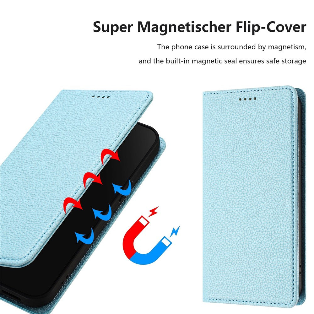 For Samsung Galaxy A37 5G / A56 5G / A36 5G Wallet Case RFID Blocking Litchi Texture Leather Mobile Cover