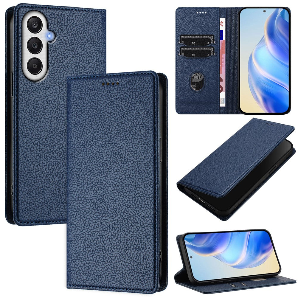 For Samsung Galaxy A37 5G / A56 5G / A36 5G Wallet Case RFID Blocking Litchi Texture Leather Mobile Cover