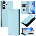 For Samsung Galaxy A34 5G Wallet Case RFID Blocking Litchi Texture Leather Mobile Cover