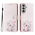 Til Samsung Galaxy A37 5G / A56 5G / A36 5G etui med mønstertryk, pung-telefoncover med rem