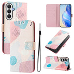 Til Samsung Galaxy A37 5G / A56 5G / A36 5G etui med mønstertryk, pung-telefoncover med rem