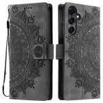 Style 018 For Samsung Galaxy A56 5G Case Imprinted Totem Skin Feel Wallet Leather Phone Cover