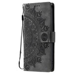 Style 018 For Samsung Galaxy A56 5G Case Imprinted Totem Skin Feel Wallet Leather Phone Cover