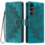 Style 018 For Samsung Galaxy A56 5G Case Imprinted Totem Skin Feel Wallet Leather Phone Cover