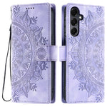 Style 018 For Samsung Galaxy A56 5G Case Imprinted Totem Skin Feel Wallet Leather Phone Cover