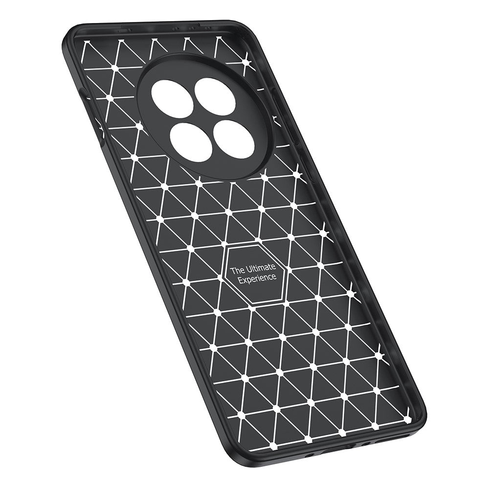 For OnePlus 13 Case Litchi Texture TPU Flexible Phone Cover, Black