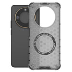 For Honor X60 5G Magnetic Case Honeycomb Design TPU+PC Phone Cover