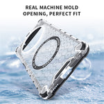 For Honor X60 5G Magnetic Case Honeycomb Design TPU+PC Phone Cover